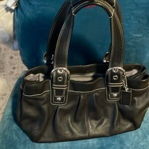 Coach black purse EUC